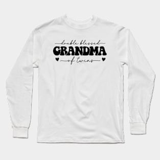 Double Blessed Grandma Of Twins Long Sleeve T-Shirt